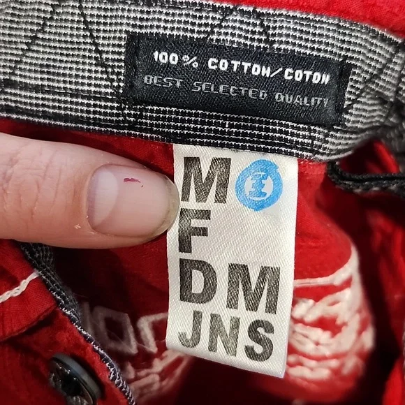 Kids Red Jean Jacket - Picture 3 of 4